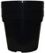 Muddy Hands Pack of 10 Black Plastic Plant Pots Outdoor Garden Round Nursery Herb Flower Planters (7.5 Litre)
