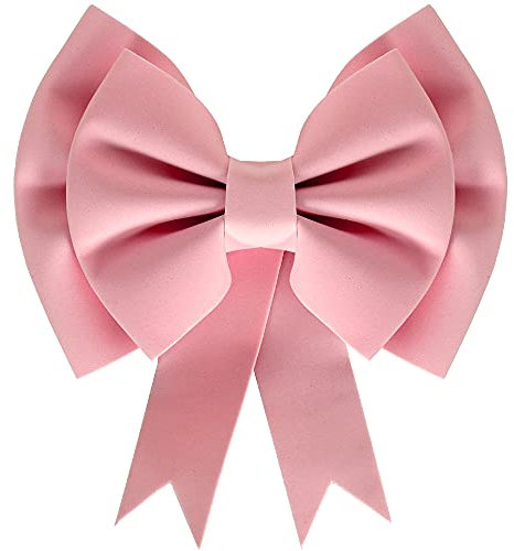 TONIFUL 20,3 cm Schleife Dekoration Rosa 3D Keine Montage Kranz Schleife für Geschenkverpackungen Blumen Handwerk Verpackung Hochzeit Geburtstag Party Garten Dekoration