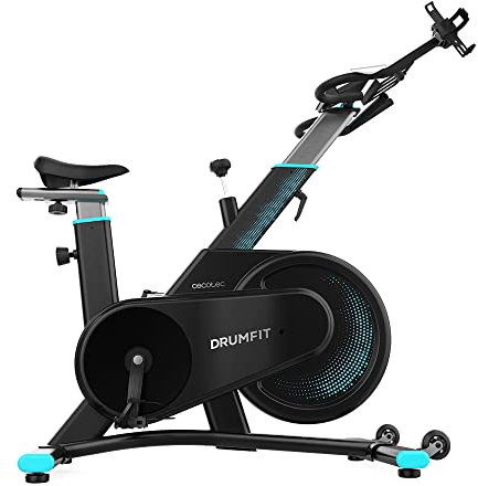 Cecotec DrumFit Indoor 7000 Magno - Bicicletta statica con resistenza magnetica, design compatto, silenzioso, sella e manubrio sportivi, ergonomica, schermo LCD, portabottiglie