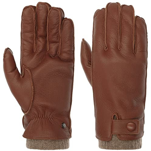 Roeckl Soft Button Lederhandschuhe Handschuhe Damenhandschuhe Fingerhandschuhe (10 HS - cognac)