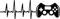 Video Gamer Heartbeat Gaming Vinyl Decal Sticker (Black Gloss)