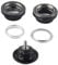 Ejoyous Road Headset CNC Steering External Sealed Bearing, Headset Aluminum Alloy 34mm Fork Headset, for Cycling Mountain MTB(Black)