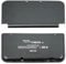 Top Bottom Front Back Housing Shell Case Cover Replacement for New 3DS LL XL Faceplate Cover (Black)