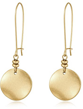 LILIE&WHITE Ohrringe Damen Ohrhänger – Elegante Goldene Kreise aus Edelstahl – Zeitloser Modeschmuck für jeden Anlass