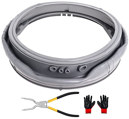 MDS47123619 Joint d'étanchéité pour porte de lave-linge LG à charge frontale, avec outil d'expansion de ressort de baignoire intérieur/extérieur 383EER4004A