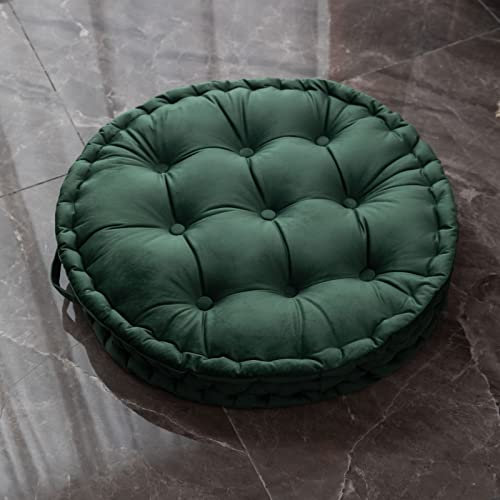 TAGKOMA RUNDES BODENKISSEN NEDERLÄNDISCHER SAMT GRÖSSE 60CM FÜR ERWACHSENE WOHNZIMMER SCHLAFZIMMER KLASSENZIMMER OUTDOOR YOGA MEDITATION