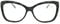Fads & Fashions Cat Eye Oversized Reading Glasses Womans with Spring Hinges 3 Colours DX71 (Matt Black, +3.0)