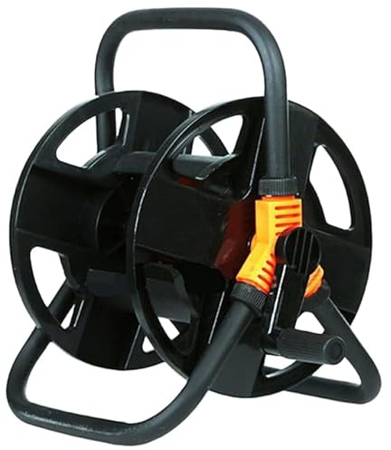 Didiseaon Garden Hose Reel for Car Wash and Watering: Retractable Hose Holder 20m Hosepipe Reel for 1/2 Inch Water Pipe Angled Connection to Prevent Kinking Easy Installation for Garden Use