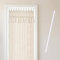 Cozyor Makramee Boho Vorhang + Klemmstange 70-120 cm ohne Bohren Türvorhang Fenstervorhang 132x200cm Raumtrenner, Wandbehang & Deko beige weiß, Hochzeit, Schlafzimmer