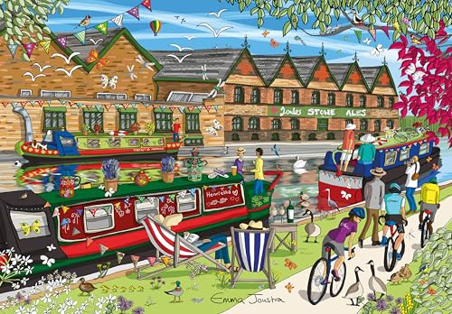 Great British Jigsaws Emma Joustra Puzzle „Entlang des Treidelpfads“, 1000 Teile