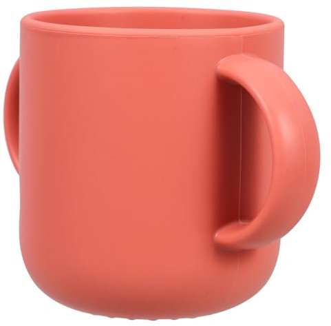GARVALON Taza De Entrenamiento Para Bebés De Silicona Con Doble Asa Vaso Anticaída Para Agua Y Taza Aprendizaje Colorida Pequeños