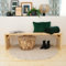 WOMONY Sitzbank/Bank, 38 x 155 cm, Natur Unbehandelt, Fichte, Massivholz
