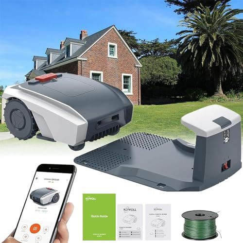 Tondeuse Robot 18-RM – Coupe Automatisée, Précision de Coupe Aux Bords, Technologie Intelligente, Connectivité Sans Fil, Parfaite pour Les Pelouses de Taille Moyenne et Grande (0,37 Acre)