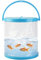 Faltbarer, tragbarer Tank – transparenter Fisch-Trasport-Behälter, Kunststoff-Aquarium zum Angeln, Reisen, Froschfangen, ideal zum Fangen und Freilassen von Tieren, perfekter Citterhalter (klein)
