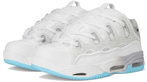 Osiris D3 2001 Skaterschuhe für Herren, Weiß/Grau/Babyblau, 44.5 EU