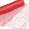 LEMESO Nastro Natalizio Rosso Tulle Rosso Natalizio per Porta Natale Tulle Rosso Rotolo 5 m per Decorazioni Natalizie Porta Casa Nastro per Albero di Natale Confezioni Fiori