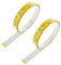 Nogeqi 2 Pack 39 Inches Metal Double Scale Adhesive Tape Measure Self-Adhesive Ruler Tape Left to Right Sticky Measuring Tapes with Adhesive Backing for Woodworking Saw Drafting Table (Yellow)