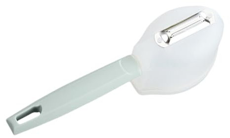 Pelador de verduras con recipiente,Pelador de verduras con mango | Herramienta peladora de cocina manual,Herramienta peladora portátil con contenedor, peladora de verduras que ahorra espacio para pepi