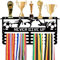 PH PandaHall Espositore per Medaglie da Football, Espositore per Medaglie Never Give Up Ganci per Medaglie Da Calcio Espositore per 60 Medaglia Sportiva Atleti