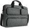 DOMISO 17-17,3 Pouces Sacoche pour Ordinateur Portable Mallette d'Affaires avec Bandoulière Sac de Messagerie Compatible avec les portatifs /17,3 HP Pavilion/Dell Inspiron 17/Acer/ASUS,Gris