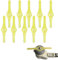 Accessori per tagliaerba – 10 coltelli di ricambio in plastica, 15 cm, lama di ricambio per tagliabordi, accessori tagliaerba in plastica per tagliaerba