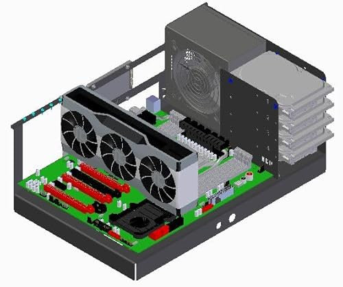 S-CASE 1 ATX Server CASE PC, SERVER, 7 drives, storage, CHIA
