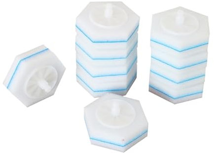 ARPZPPSK 80 Uds Cepillo De Baño Desechable De Fibra De Doble Capa Recambios De Cepillo De Baño Recambios De Varita De Limpieza, Compatible con Clorox