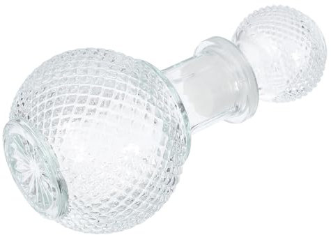 Cabilock 250ml Glass Liquor Dispenser Stopper, Whiskey and Brandy Decanter Bottle for Home Bar, Glass Storage Bottle for Pouring Spirits