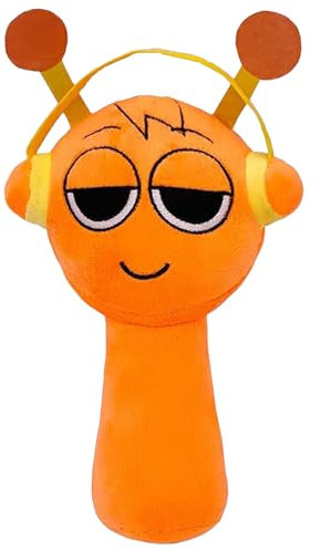 Sprunki Kuscheltier Stofftiere Incredibox Plüschspielzeug Sprunki Plush Orange Horror Musikspiel Kuscheltier 7.8 Inch Cute Weicher Plushies, Spielfigur Spielzeug für Mädchen und Jungen Geschenke