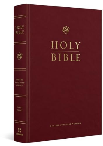 ESV Pew and Worship Bible, Large Print (Hardcover, Burgundy)
