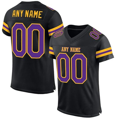 Personalisiert American Football Trikot Herren Sporthemden, Personalisiertes T-Shirt, S-7XL