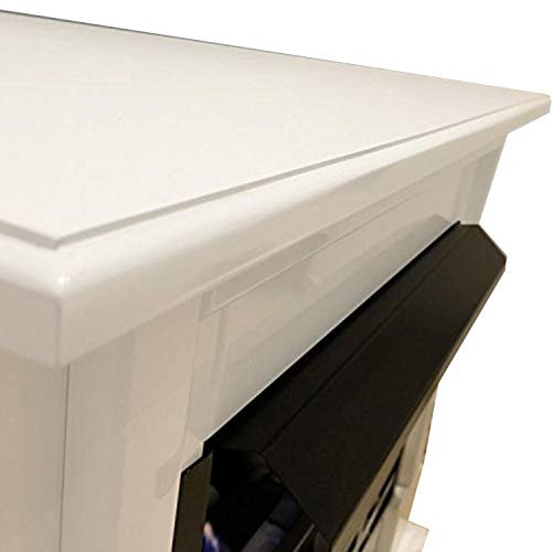 Ethanol und Gelkamin Modell XXL Berlin Premium Royal (Weiß Hochglanz) Gratis zum Kamin da komplette Zubehör inklusive EIN Sicherheits Schutzglas