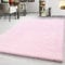 Teppium Moderner Hochflor Teppich Wohnzimmer 200x300 (200 x 290 cm) Rosa - Shaggy Flauschiger Teppich, Extra Weich, Pflegeleicht und Einfarbig - für Schlafzimmer, Küche und Esszimmer