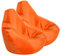 Bean Bag Bazaar Dalton Kids Bean Bag, Orange, 2 Pack, Water Resistant, Gaming Chair for Kids, Beanbag for Indoor and Outdoor Use with Filling Included, Childs Chair ideal for Bedroom, Playroom, Garden