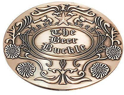 fancyU Flaschenschnalle, Getränkehalter,Bierholster, Bierflaschenhalter,Bier Kopf gürtel,Gürtelschnalle mit Bierhalter für Flaschen und Dosen,Geschenk für Männer