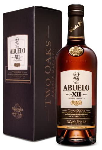 Ron Abuelo Two Oak Aged Rum 70cl 40% | Double Matured, Premium Rum, From Panama