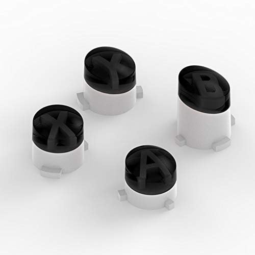 ABXY - Kit de botones de bala para mando Xbox One S Slim Elite (gris transparente)