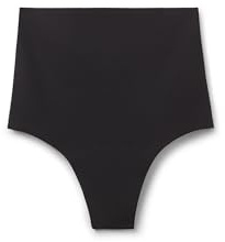 Intimissimi Woman's Raw-Cut Microfiber French Knickers in Black, Size XL