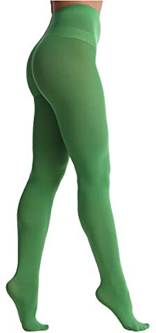 EVERSWE 80D Microfaser Damen Strumpfhose (S/M, Clover Green)