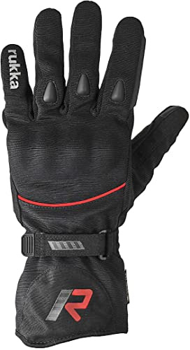 Rukka Virium 2.0 GTX Motorrad Handschuhe Schwarz/Rot 10