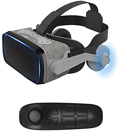 All-in-one VR Headset, VR Headset with Controller Headset, VR Glasses for TV, Movies and Video Games, Compatible with 4.7-6.1 inch Mobile Phones
