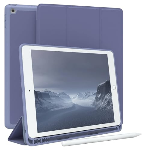 EAZY CASE - Schutzhülle mit Stifthalter für iPad 10.2 Zoll (7. / 8. / 9. Gen.) Hülle mit Stifthalterung Tablet Cover Touchpen Smartcase aufstellbar Klappcase Auto Sleep Wake Up Etui EIS Blau
