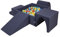 KiddyMoon Spielplatz Aus Schaumstoff Mit Quadrat Bällebad (300 Bälle) Ballgruben Für Babys Spielbad Hindernisläufen, Hergestellt In Der EU, Dunkelblau:Hellgrün/Orange/Türkis/Blau/Bblue/Gelb
