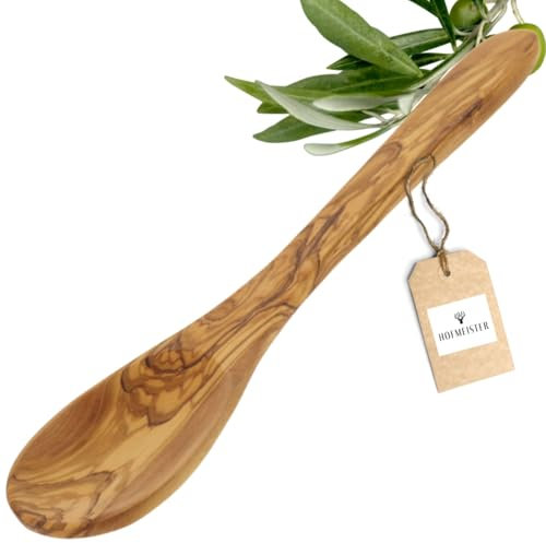 HOFMEISTER® Kochlöffel aus Olivenholz (Ovaler Kochlöffel Olivenholz | 30 Cm)