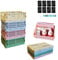 NCRGB Klappbox,Klappkiste Aufbewahrungskorb,Klappboxen Faltbar Stabil,Klein&Groß Aufbewahrungsbox Aufbewahrungskorb für Küche Schlafzimmer Büro (4 MIX, 25×16.5×10 cm)