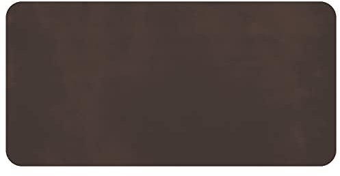 Fshsup Schreibtischunterlage aus Leder, Vollnarbenleder, groß, Hellbraun