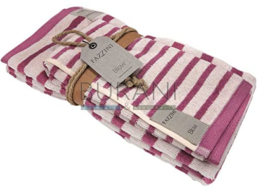Fazzini TRIADE Coppia ospite e Asciugamano - Colore: TRDCOPP-277 - Purple
