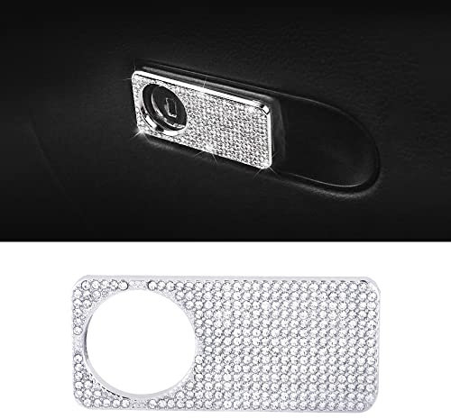 BLINGOOSE Bling Accessoires für Mercedes Copilot Aufbewahrungs Box Schalter Abdeckung Glitzer Aufkleber Zubehör für Benz A C E S Klasse CLA CLS GLA GLB GLC GLE GLK GLS Strass Metall