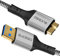 SUCESO USB 3.0 Micro B Kabel Externes Festplattenkabel USB 3.0 Stecker auf Micro B Stecker Datenkabel Kompatibel mit Toshiba, WD, Seagate, My Passport, Samsung Galaxy S5/Note 3/Note Pro 12,2 usw - 1M