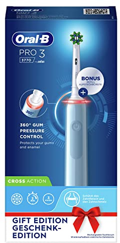 Braun Oral-B PRO 3 3770 elektrische Zahnbürste, blau